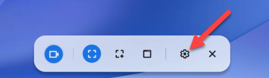 Опция включения микрофона в настройках Screencast.