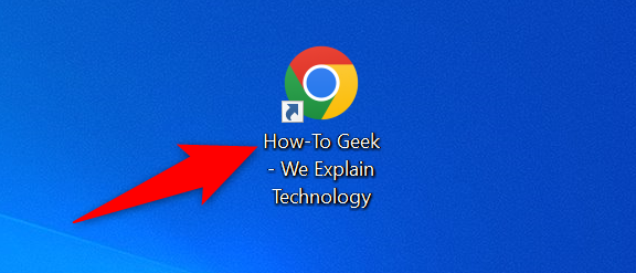 Ярлык сайта на рабочем столе Windows.