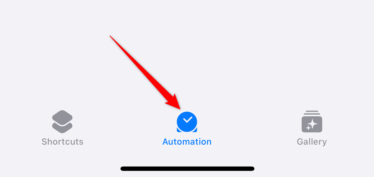 Экран вкладки «Автоматизация» в приложении «Команды».