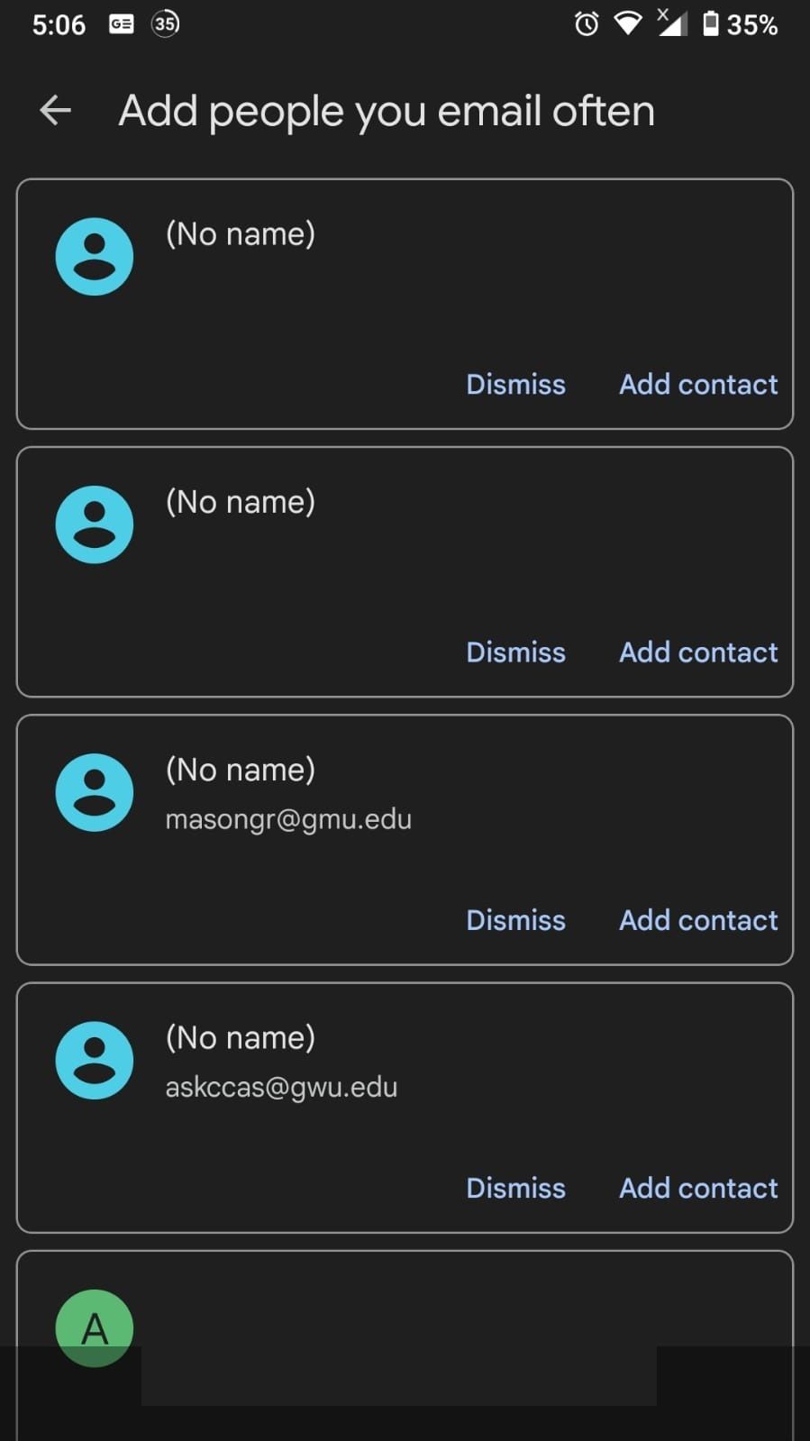 Добавить людей, с кем вы переписываетесь