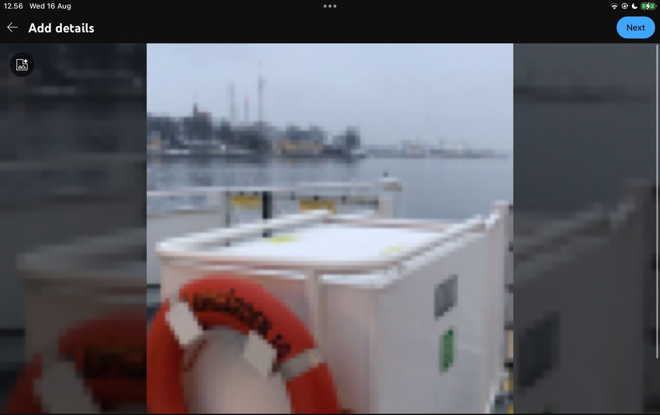 Иконка изображения для загрузки миниатюры в приложении YouTube