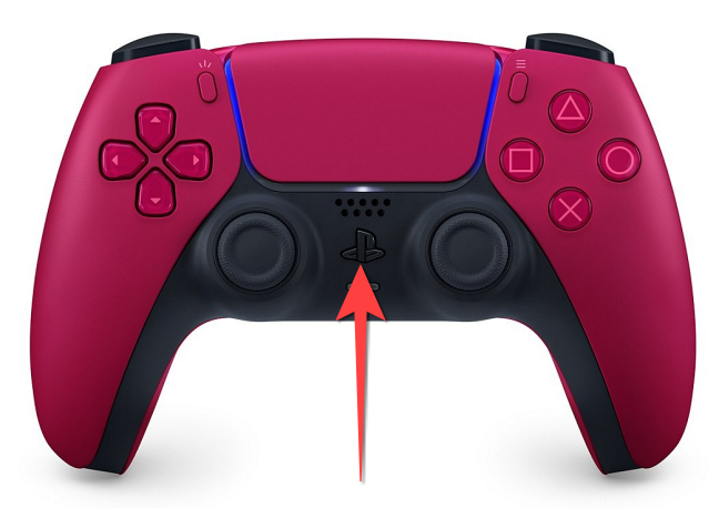 Кнопка PlayStation на контроллере DualSense