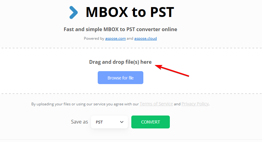 mbox to pst online convertor