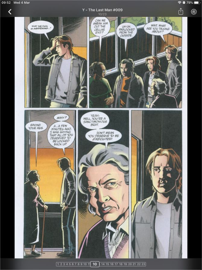 Настройки iComics: параметры чтения и печати страницы