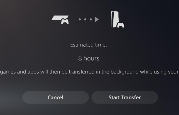 Оценка времени переноса данных на PS5
