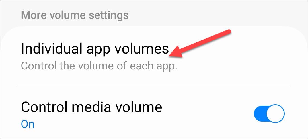 Выберите раздел Individual App Volumes в Sound Assistant.