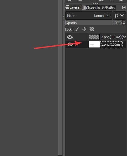 Переставьте слои в панели слоёв