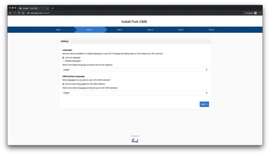 Выбор языка инсталлятора