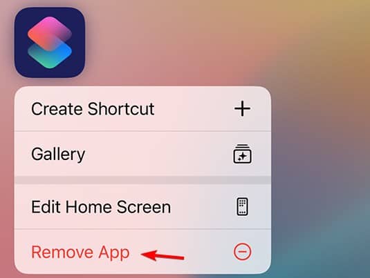 Eliminar la app Outlook desde la pantalla de inicio en iPhone