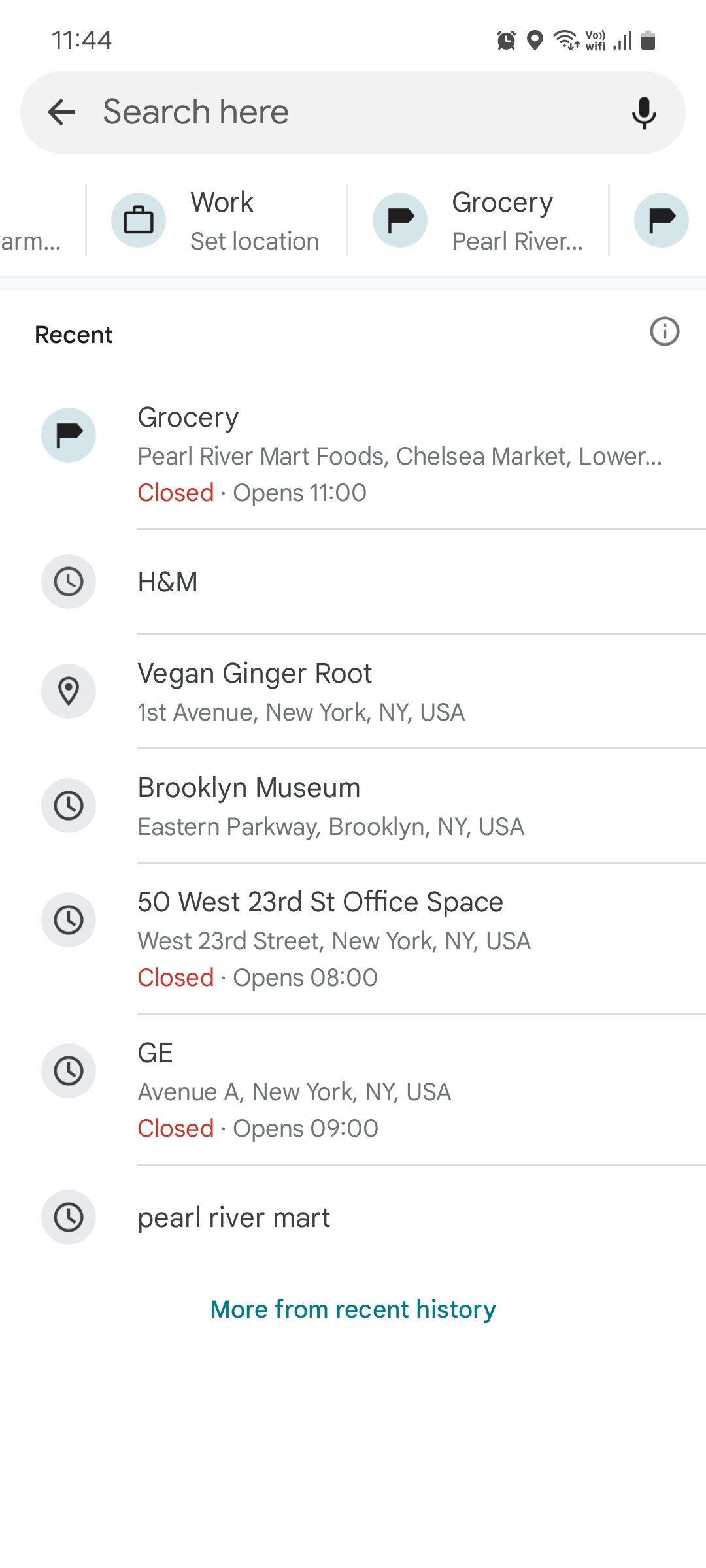 Строка поиска Google Maps