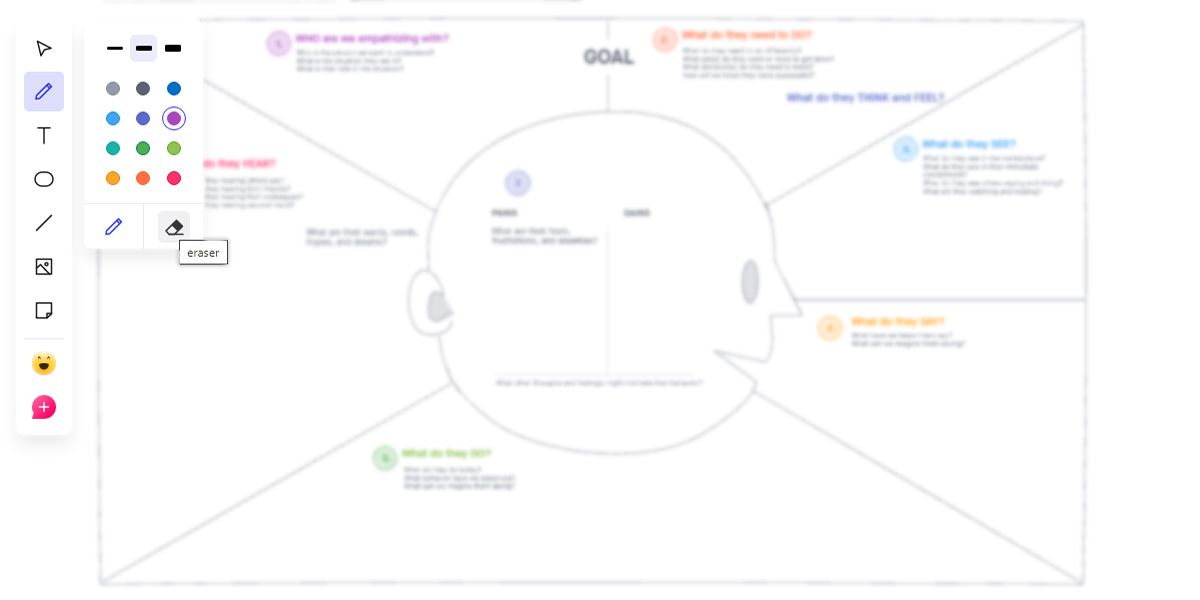 Панель инструментов для совместной работы в Freehand