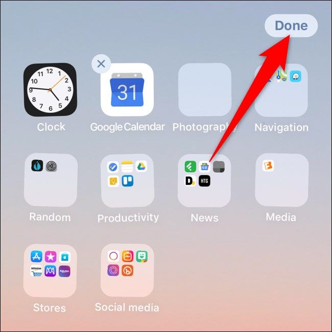 iPhone: подтвердить изменения кнопкой Готово