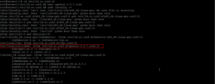 ldconfig на Ubuntu
