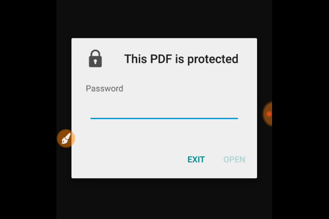 Удалить пароль с PDF на Android