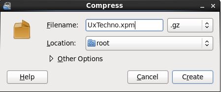 Datei komprimieren: gzip-Option im Dateimanager