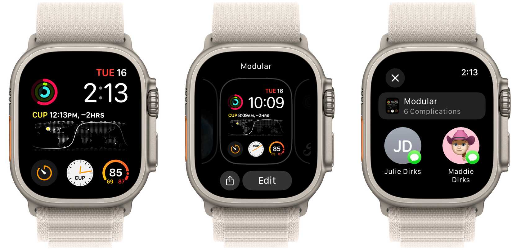 поделиться циферблатом Apple Watch