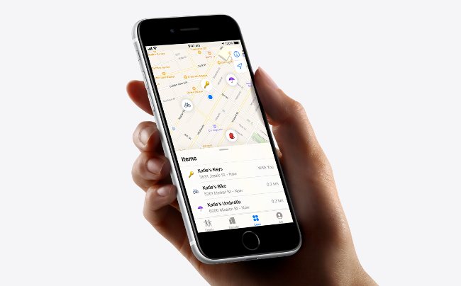 Locate Apple AirTag via Find My