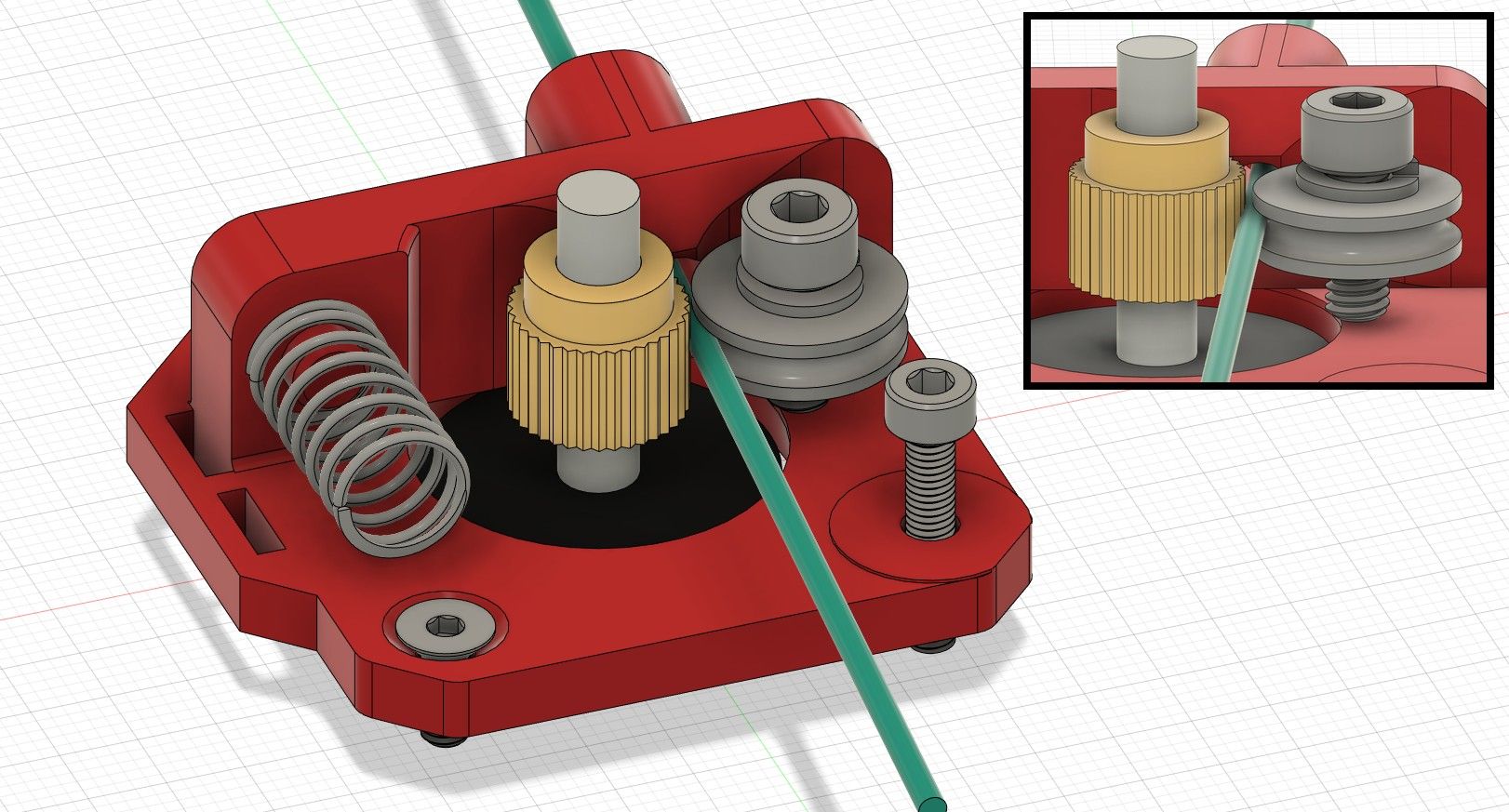 Ender-3 stock bowden extruder