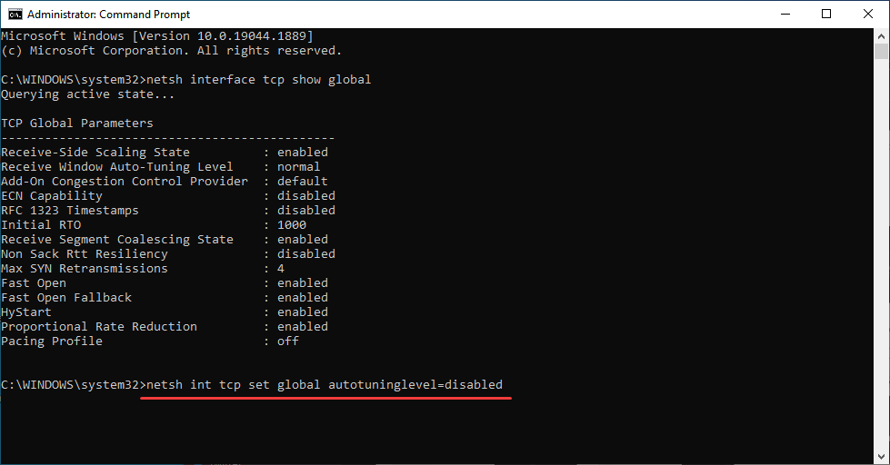 Отключение Auto-Tuning