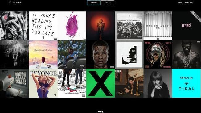 Иллюстрация Tidal — акцент на качестве звука