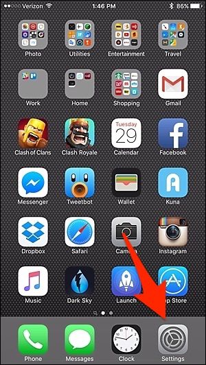 Экран настроек iOS: раздел Дом (HomeKit)