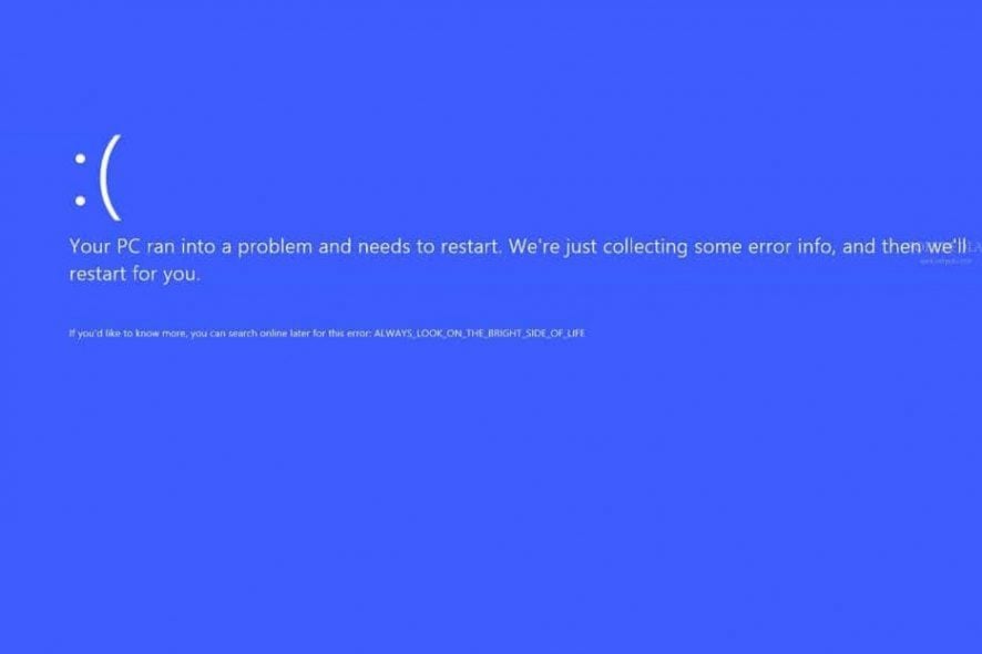 Розыгрыш: фальшивый BSOD в Windows 8/10