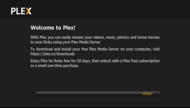 Plex на телевизоре через Roku для домашней медиатеки