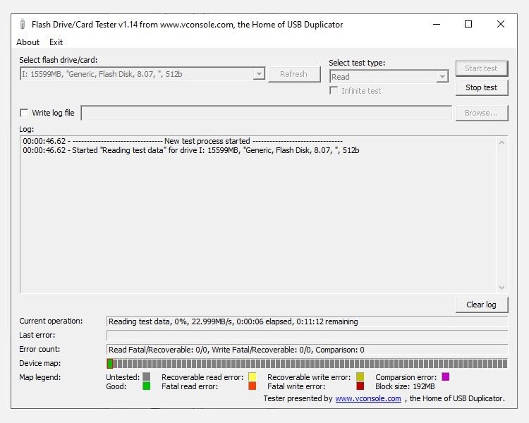 Интерфейс USB Flash Drive Card Tester