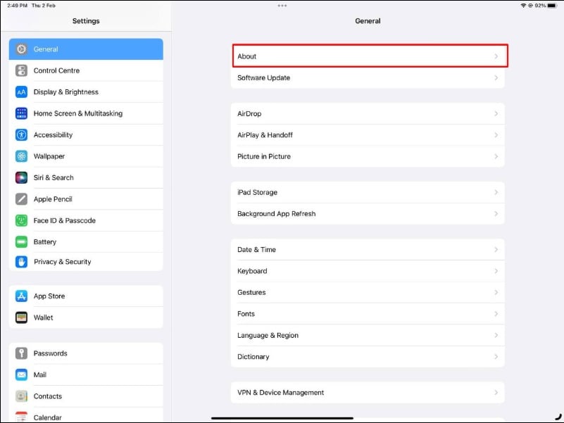 iPad: Основные настройки