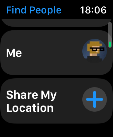 Share My Location via Apple Watch