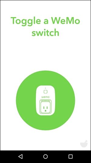 DO Button内に表示されたWeMoボタンのスクリーンショット