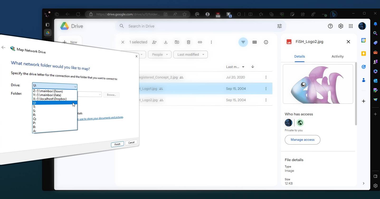 Подключить облако как диск в Windows