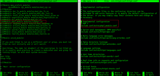 Enable the Apache PHP module.