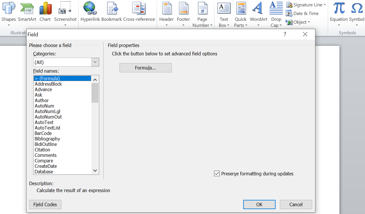 Выбор поля для заголовка