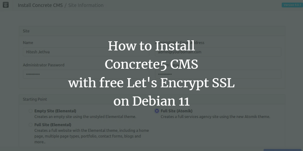 Установка Concrete5 на Debian 11 с Apache и SSL