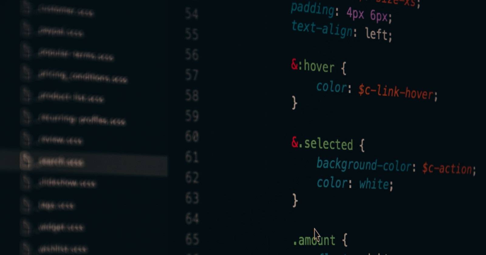 Редактор кода с CSS-кодом