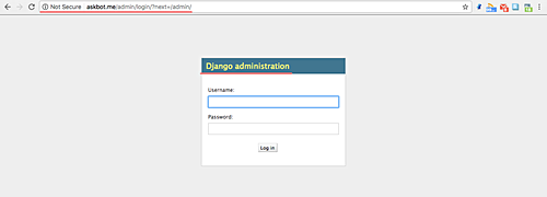 Вход в Django admin