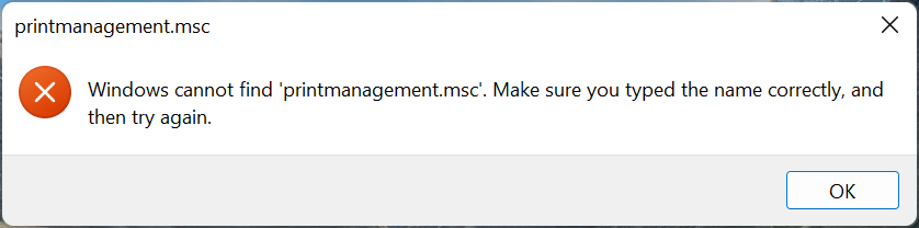 иллюстрация установки компонента Print Management Console в списке опциональных функций