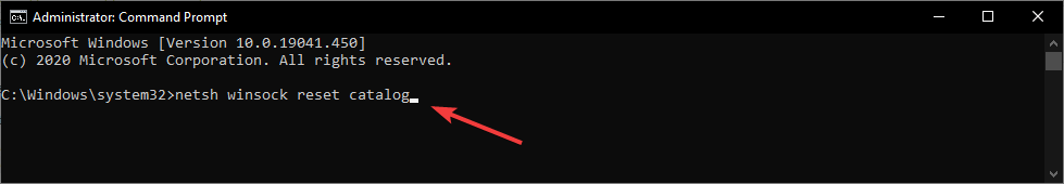 Сброс Winsock в командной строке