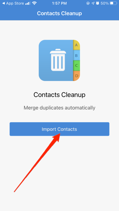 Разрешение на импорт контактов iPhone