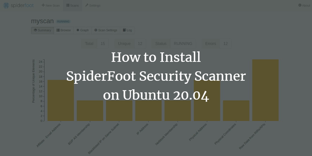Установка SpiderFoot на Ubuntu 20.04