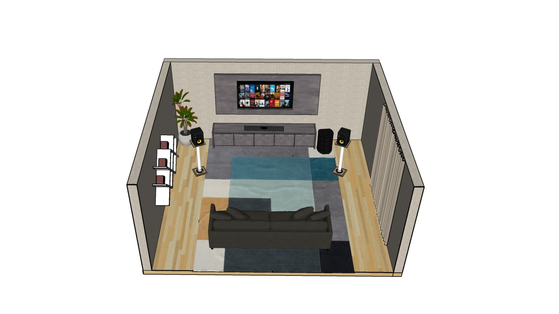 Easy room acoustics treatment