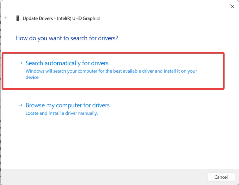 Поиск драйверов автоматически