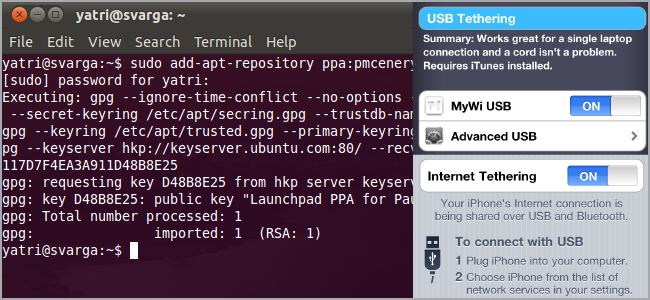 Tethering iPhone на Ubuntu — как подключить