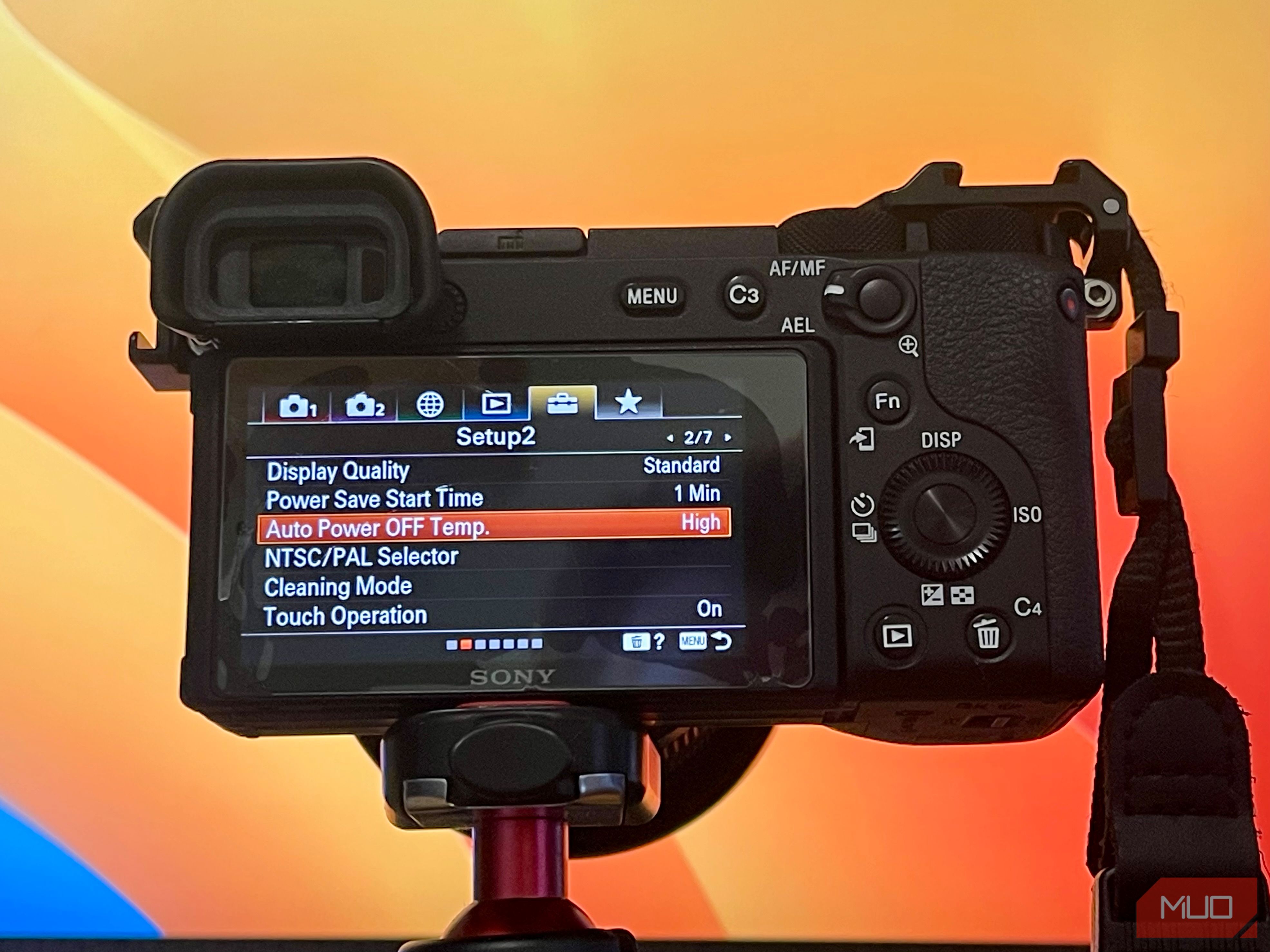 Sony a6600 auto power off temperature setting
