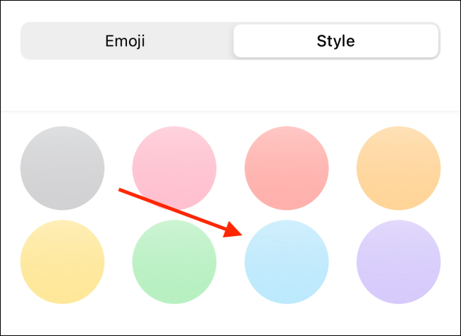 Выберите фон и стиль для эмодзи