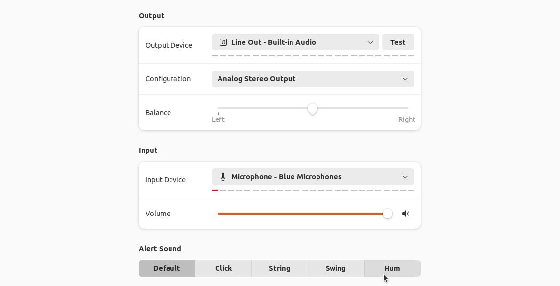 настройка звука оповещения в ubuntu