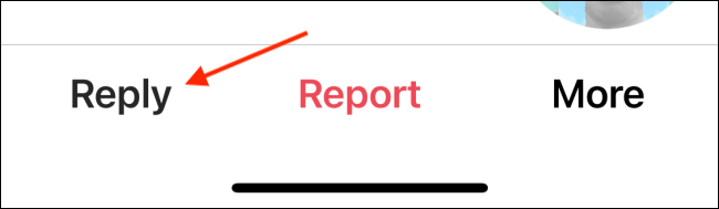 Нажмите Ответить в меню при удержании сообщения