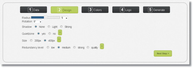 Настройка цветов и градиента