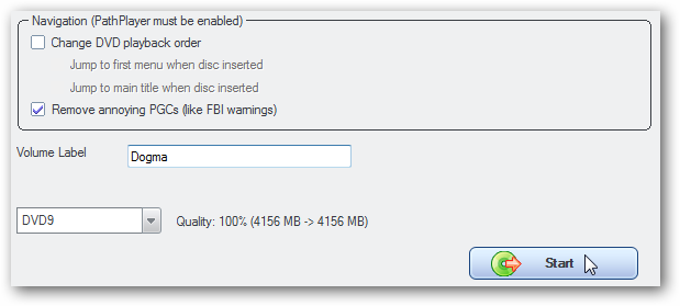 Опция Remove annoying PGCs для удаления предупреждений и ненужных цепочек
